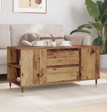 VidaXL Salontafel with Drawer Oud hout 102 x 44.5 x 50 cm Bewerkt hout