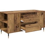 VidaXL Salontafel with Drawer Oud hout 102 x 44.5 x 50 cm Bewerkt hout
