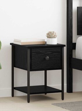 VidaXL Nachtkastje 2 pcs Oud hout 35 x 35 x 20 cm Bewerkt hout