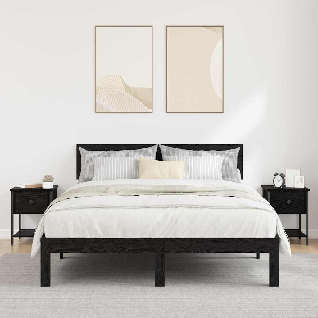 VidaXL Nachtkastje 2 pcs Oud hout 35 x 35 x 20 cm Bewerkt hout