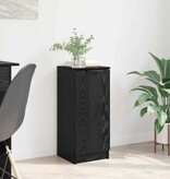 VidaXL Dressoir Zwart eiken 30 x 30 x 70 cm Bewerkt hout