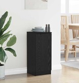 VidaXL Dressoir Zwart eiken 30 x 30 x 70 cm Bewerkt hout
