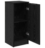 VidaXL Dressoir Zwart eiken 30 x 30 x 70 cm Bewerkt hout