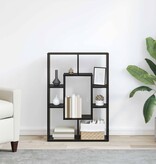 VidaXL Boekenkast Zwart eiken 63 x 20 x 90 cm Bewerkt hout