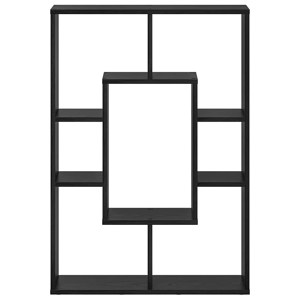 VidaXL Boekenkast Zwart eiken 63 x 20 x 90 cm Bewerkt hout