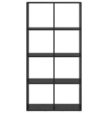 VidaXL Boekenkast Zwart eiken 69.5 x 29 x 137.5 cm Bewerkt hout