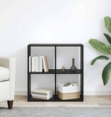 VidaXL Boekenkast Zwart eiken 69.5 x 29 x 69.5 cm Bewerkt hout