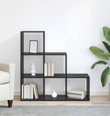 VidaXL Boekenkast Zwart eiken 99 x 29 x 99 cm Bewerkt hout