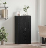 VidaXL Kantoor kast Zwart eiken 60 x 32 x 115 cm Bewerkt hout