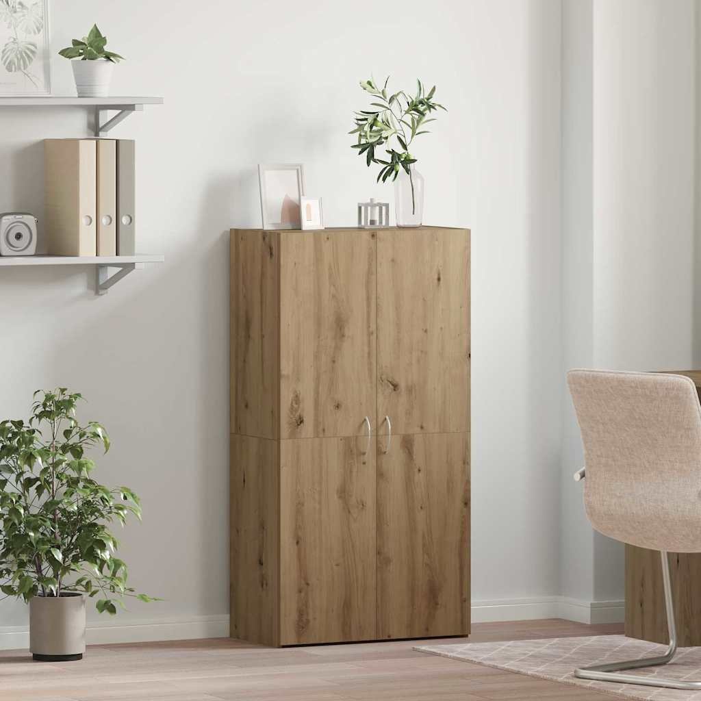 VidaXL Kantoor kast met plank artisanaal eikenkleurig 60 x 32 x 115 cm