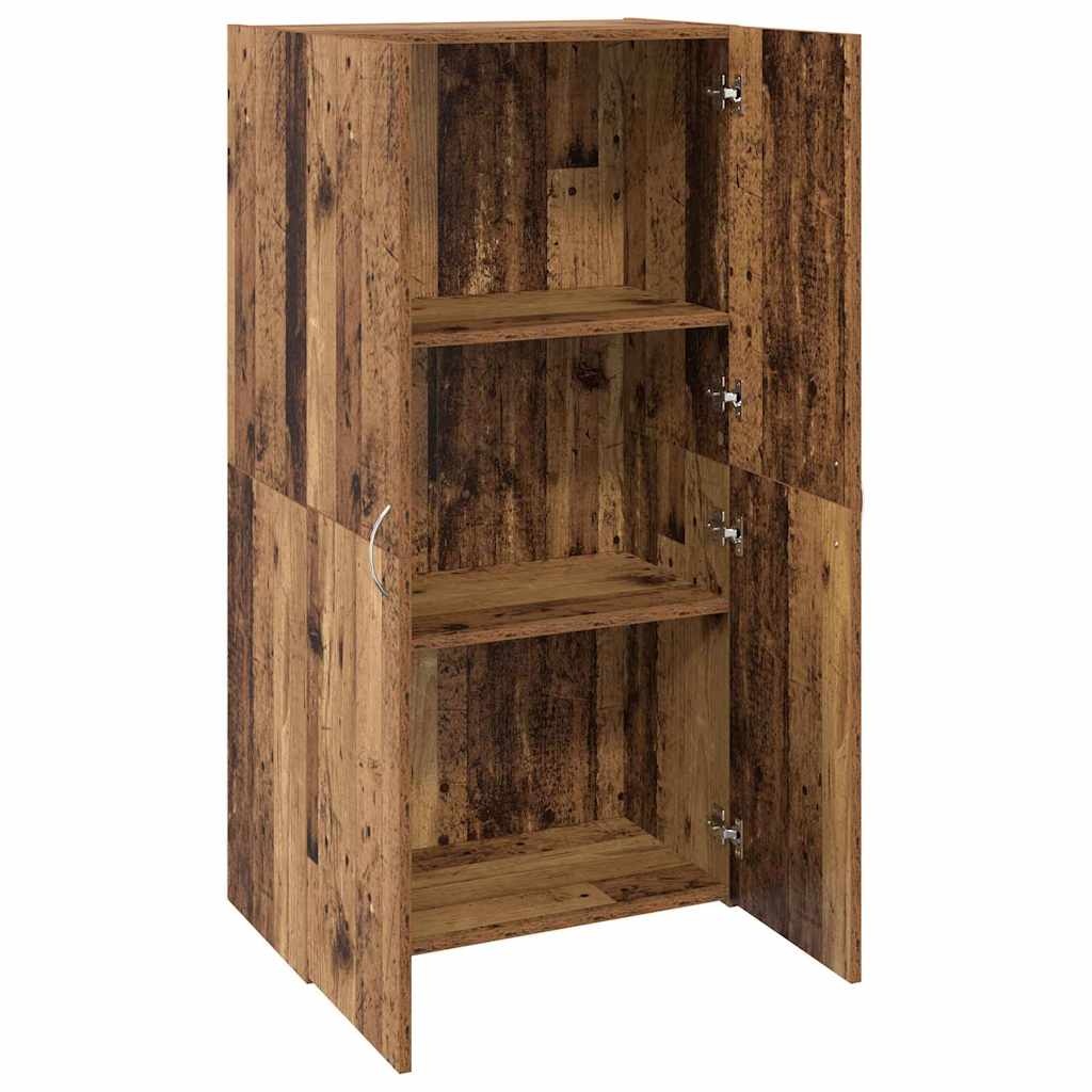 VidaXL Kantoor kast met plank Oud hout 60 x 32 x 115 cm Bewerkt hout