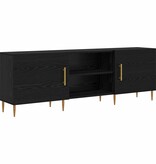 VidaXL TV-kast Zwart eiken 150 x 30 x 50 cm Bewerkt hout
