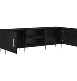 VidaXL TV-kast Zwart eiken 150 x 30 x 50 cm Bewerkt hout