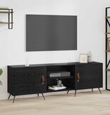 VidaXL TV-kast Zwart eiken 150 x 30 x 50 cm Bewerkt hout