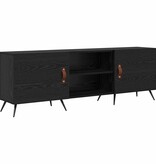 VidaXL TV-kast Zwart eiken 150 x 30 x 50 cm Bewerkt hout