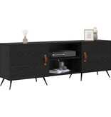 VidaXL TV-kast Zwart eiken 150 x 30 x 50 cm Bewerkt hout