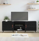 VidaXL TV-kast Zwart eiken 150 x 30 x 50 cm Bewerkt hout