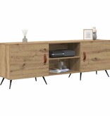 VidaXL TV-kast artisanaal eikenkleurig 150 x 30 x 50 cm Bewerkt hout
