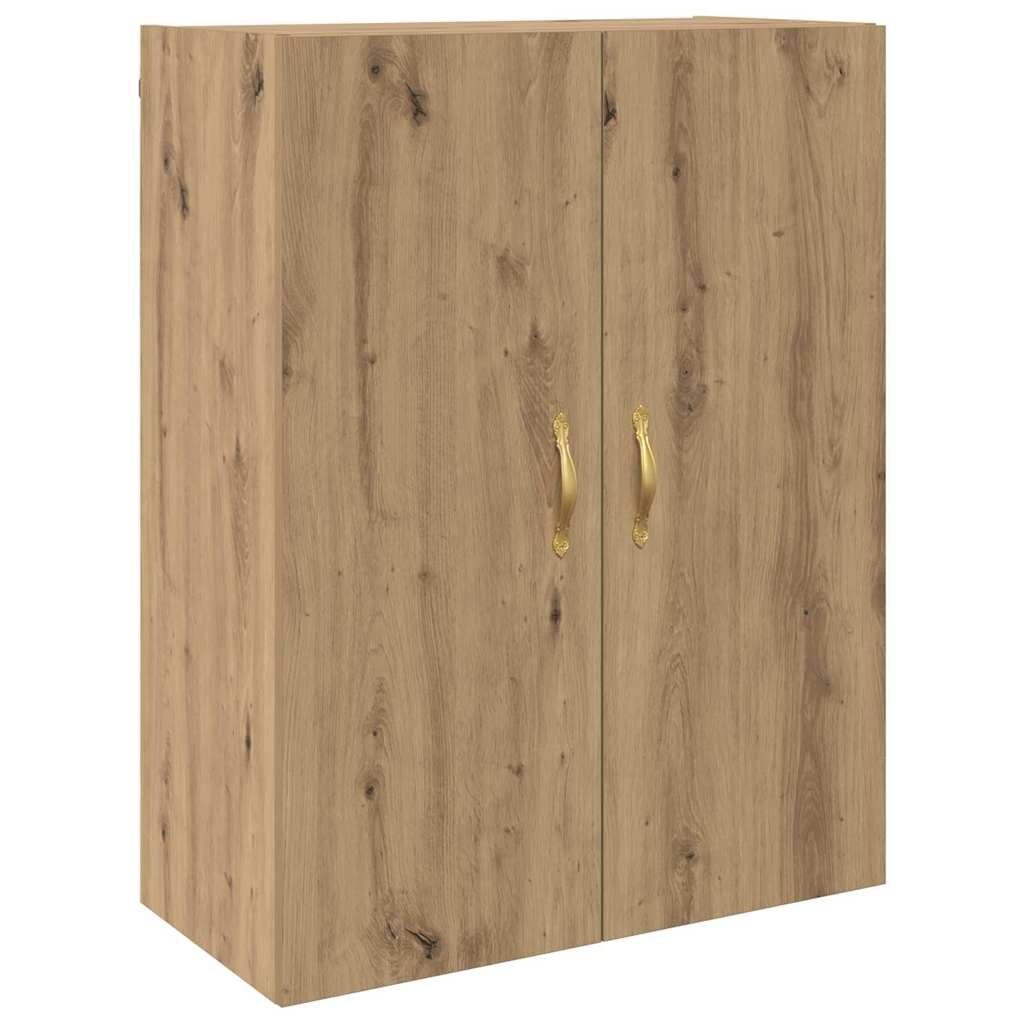 VidaXL Wandkast artisanaal eikenkleurig 69.5 x 34 x 90 cm Bewerkt hout