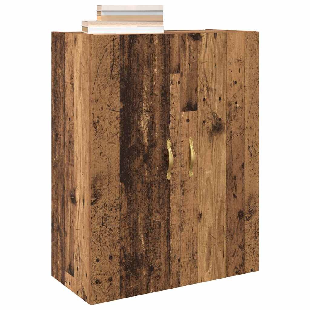 VidaXL Wandkast Oud hout 69.5 x 34 x 90 cm Bewerkt hout