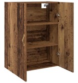 VidaXL Wandkast Oud hout 69.5 x 34 x 90 cm Bewerkt hout