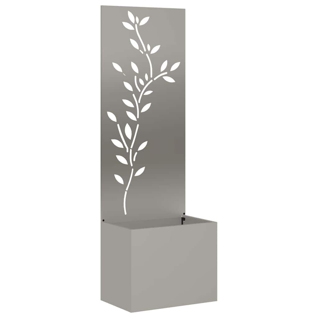 VidaXL Tuinplant met Decoratief Paneel Roestig 50 x 140 cm Cortenstaal