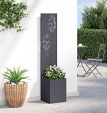VidaXL Tuinplant met Decoratief Paneel Antraciet 32 x 140 cm