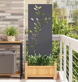 VidaXL Tuin decoratief paneel Antraciet 50 x 140 cm Koudgewalst staal