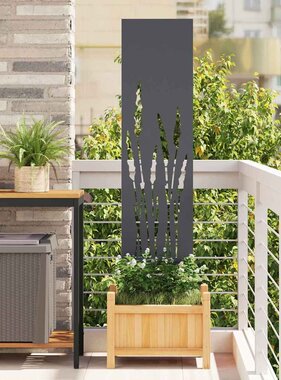 VidaXL Tuin Privacy Screen Antraciet 32 x 140 cm Koudgewalst staal
