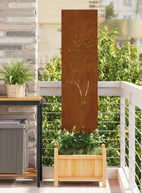 VidaXL Tuin decoratief paneel Anders Roestig 32 x 140 cm Cortenstaal