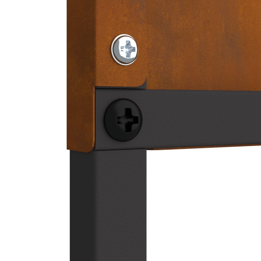 VidaXL Tuin decoratief paneel Anders Roestig 32 x 140 cm Cortenstaal