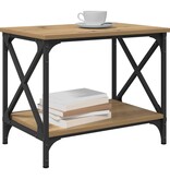 VidaXL Bijzettafel artisanaal eikenkleurig 55 x 38 x 45 cm