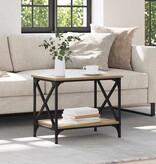 VidaXL Bijzettafel artisanaal eikenkleurig 55 x 38 x 45 cm