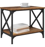 VidaXL Bijzettafel Oud hout 55 x 38 x 45 cm Bewerkt hout