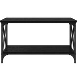 VidaXL Salontafel Zwart eiken 80 x 45 x 45.5 cm Bewerkt hout
