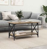 VidaXL Salontafel artisanaal eikenkleurig 80 x 45 x 45.5 cm