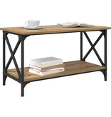 VidaXL Salontafel artisanaal eikenkleurig 80 x 45 x 45.5 cm