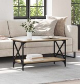 VidaXL Salontafel artisanaal eikenkleurig 80 x 45 x 45.5 cm