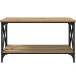 VidaXL Salontafel artisanaal eikenkleurig 80 x 45 x 45.5 cm