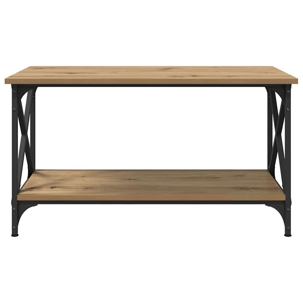 VidaXL Salontafel artisanaal eikenkleurig 80 x 45 x 45.5 cm