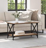 VidaXL Salontafel Oud hout 80 x 45 x 45.5 cm Bewerkt hout