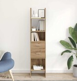 VidaXL Boekenkast artisanaal eikenkleurig 40 x 35 x 180 cm