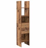 VidaXL Boekenkast Oud hout 40 x 35 x 180 cm Bewerkt hout