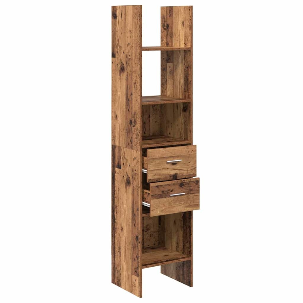VidaXL Boekenkast Oud hout 40 x 35 x 180 cm Bewerkt hout