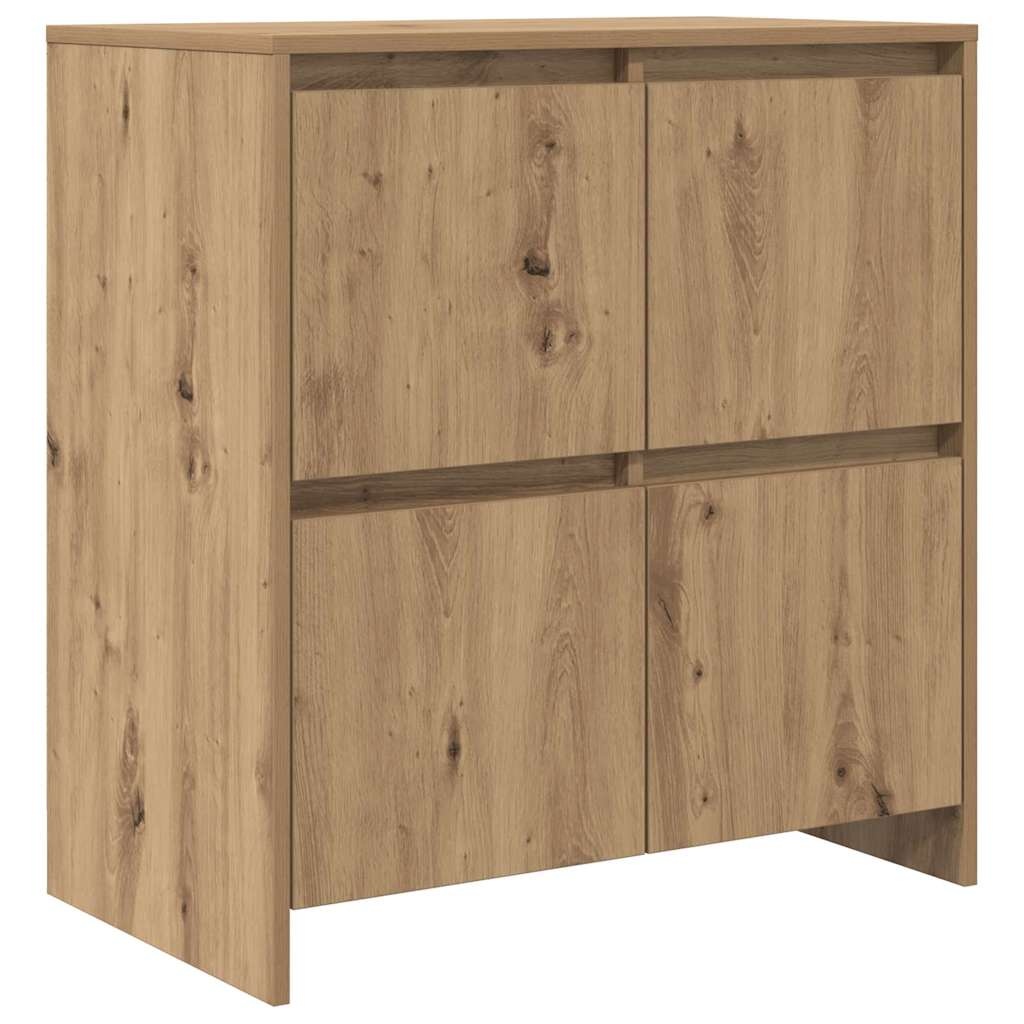 VidaXL Dressoir artisanaal eikenkleurig 70 x 41 x 75 cm Bewerkt hout