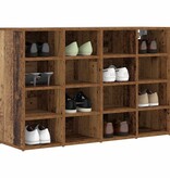 VidaXL Schoenenkast met plank Oud hout 103 x 30 x 67 cm Bewerkt hout