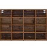 VidaXL Schoenenkast met plank Oud hout 103 x 30 x 67 cm Bewerkt hout