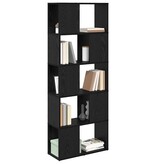 VidaXL Vermaakcentrum Zwart 60 x 24 x 155 cm Bewerkt hout