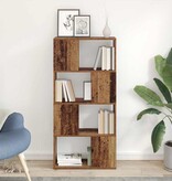 VidaXL Vermaakcentrum Bruin 60 x 24 x 124 cm Bewerkt hout