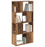 VidaXL Vermaakcentrum Bruin 60 x 24 x 124 cm Bewerkt hout